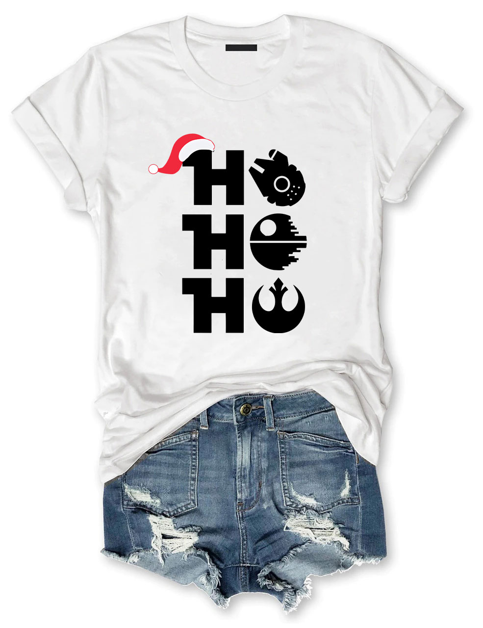 Ho Ho Ho Star Wars Christmas Funny T-shirt