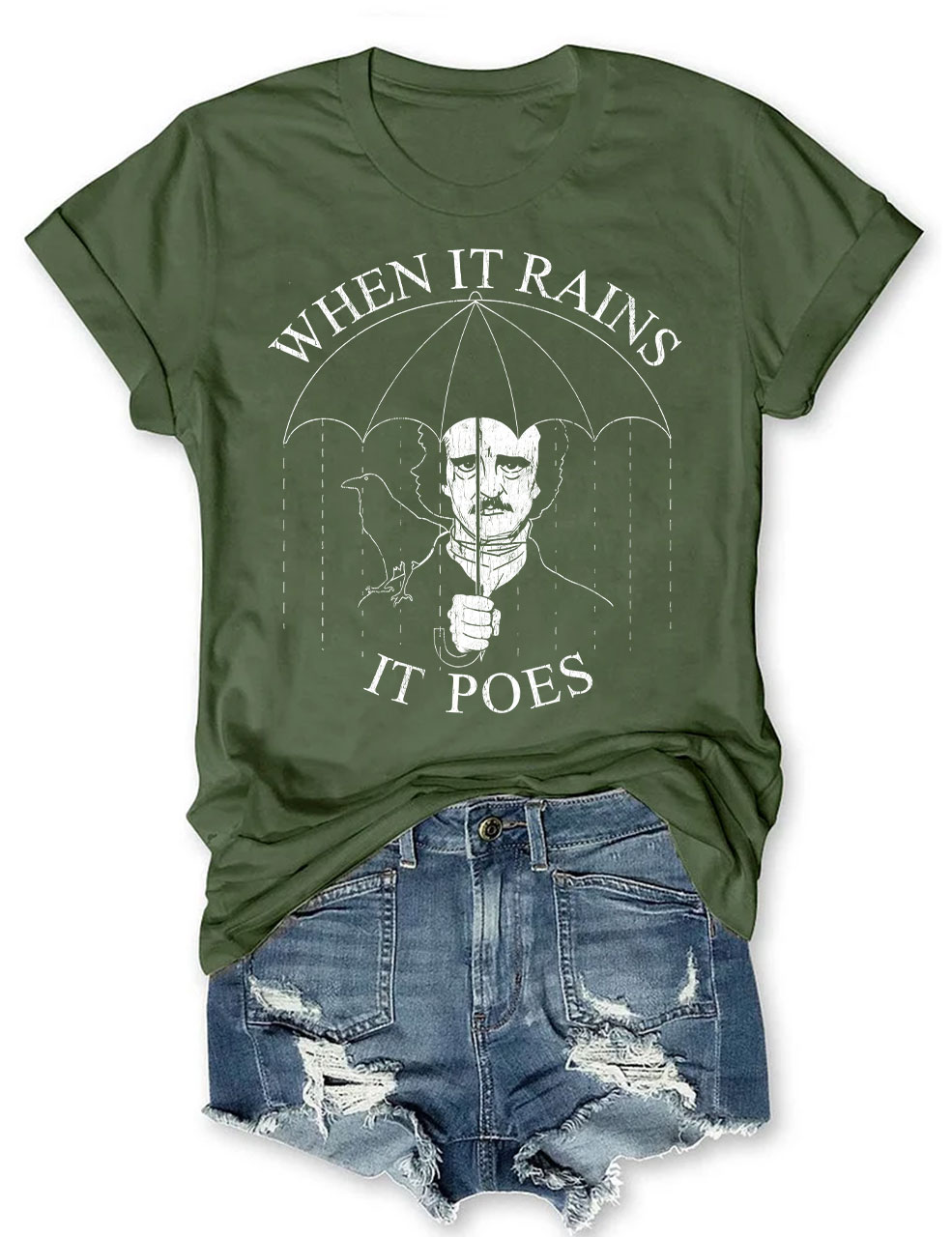 When It Rains It Poes T-shirt