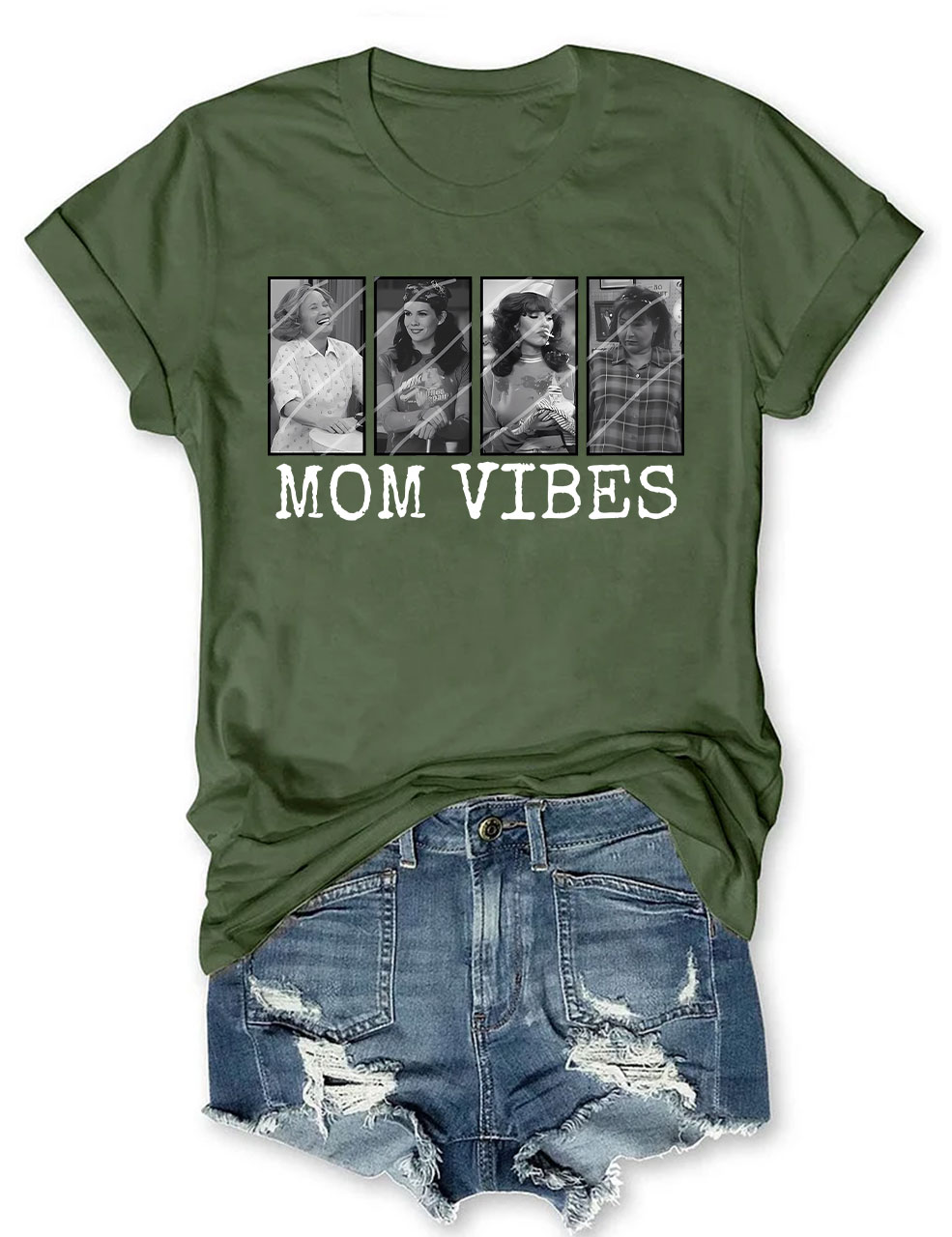 Retro 90��s Mom Vibes T-shirt