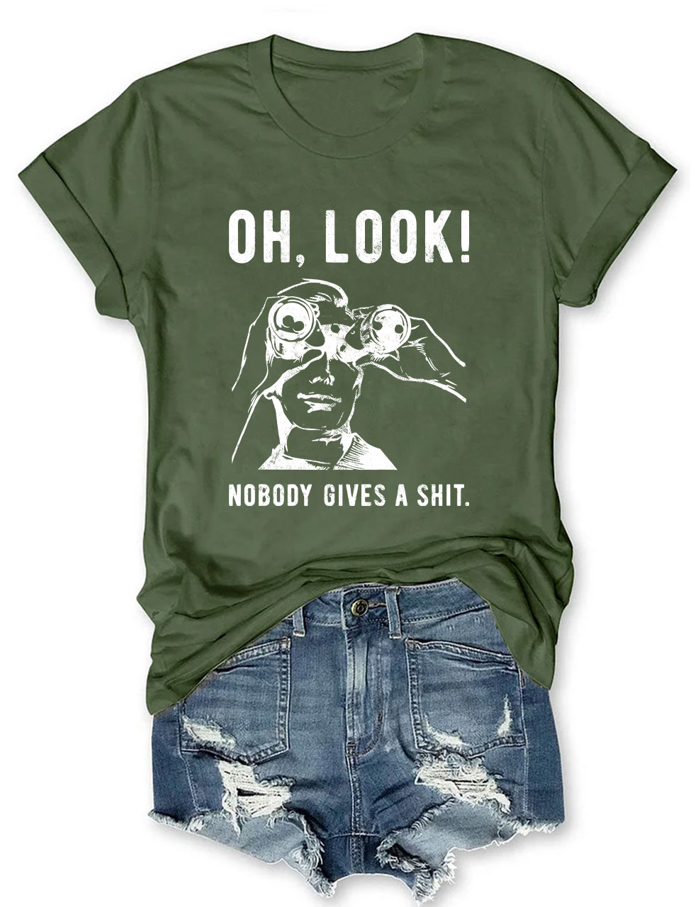 Oh, Look Nobody Gives A Shit Funny Sarcastic T-Shirt