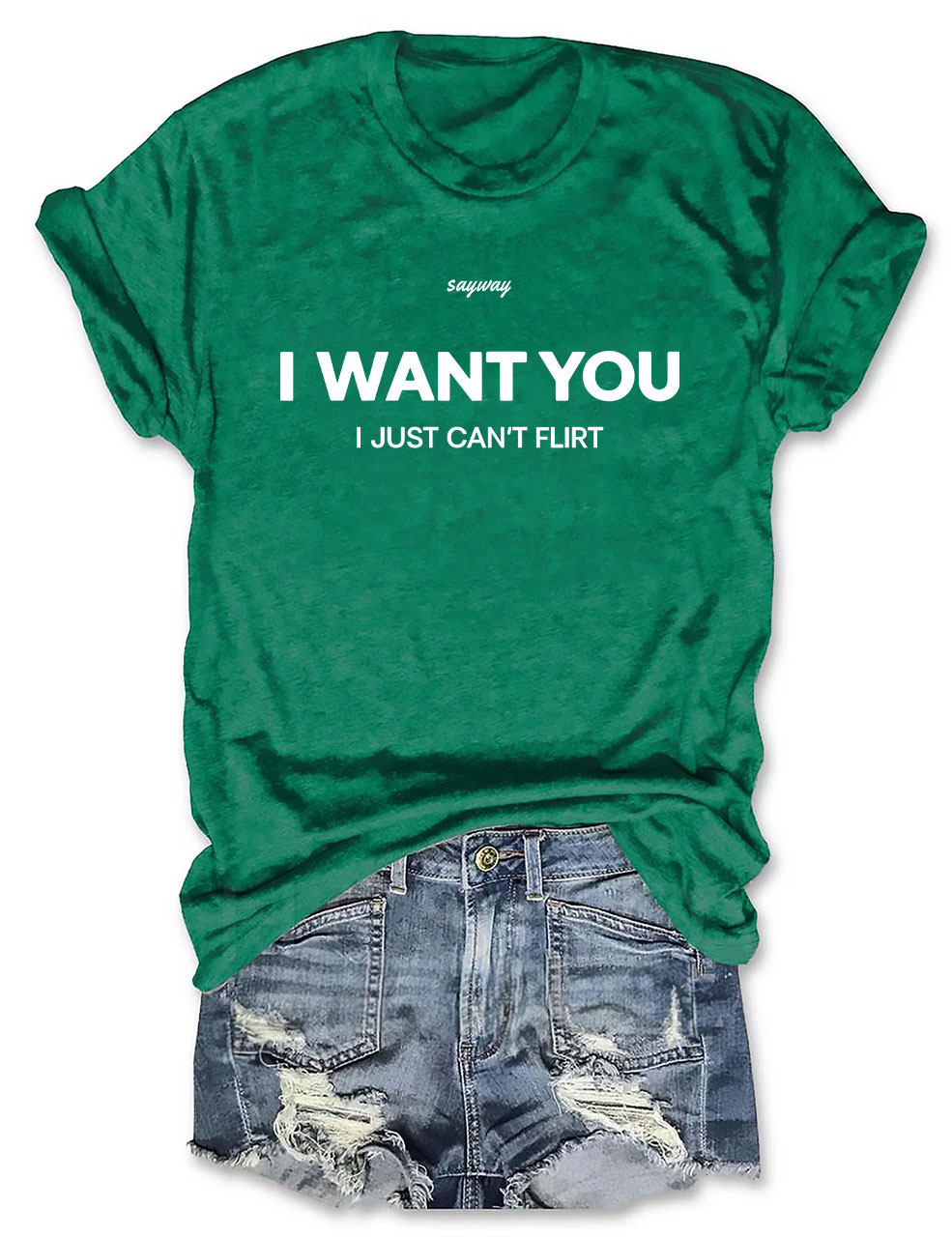 I Want You I Just Can’t Flirt Funny T-Shirt