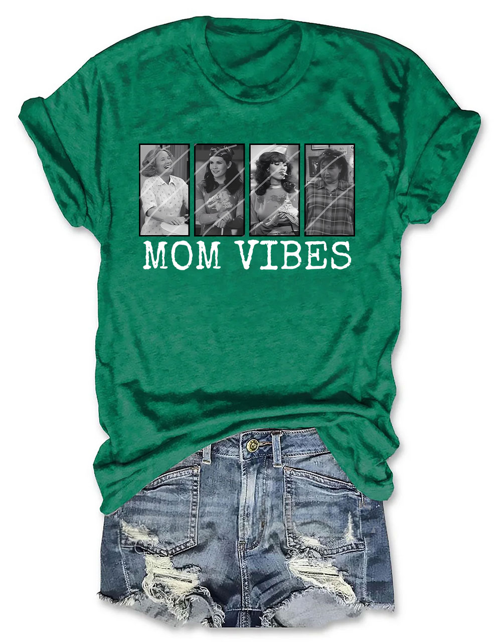 Retro 90��s Mom Vibes T-shirt