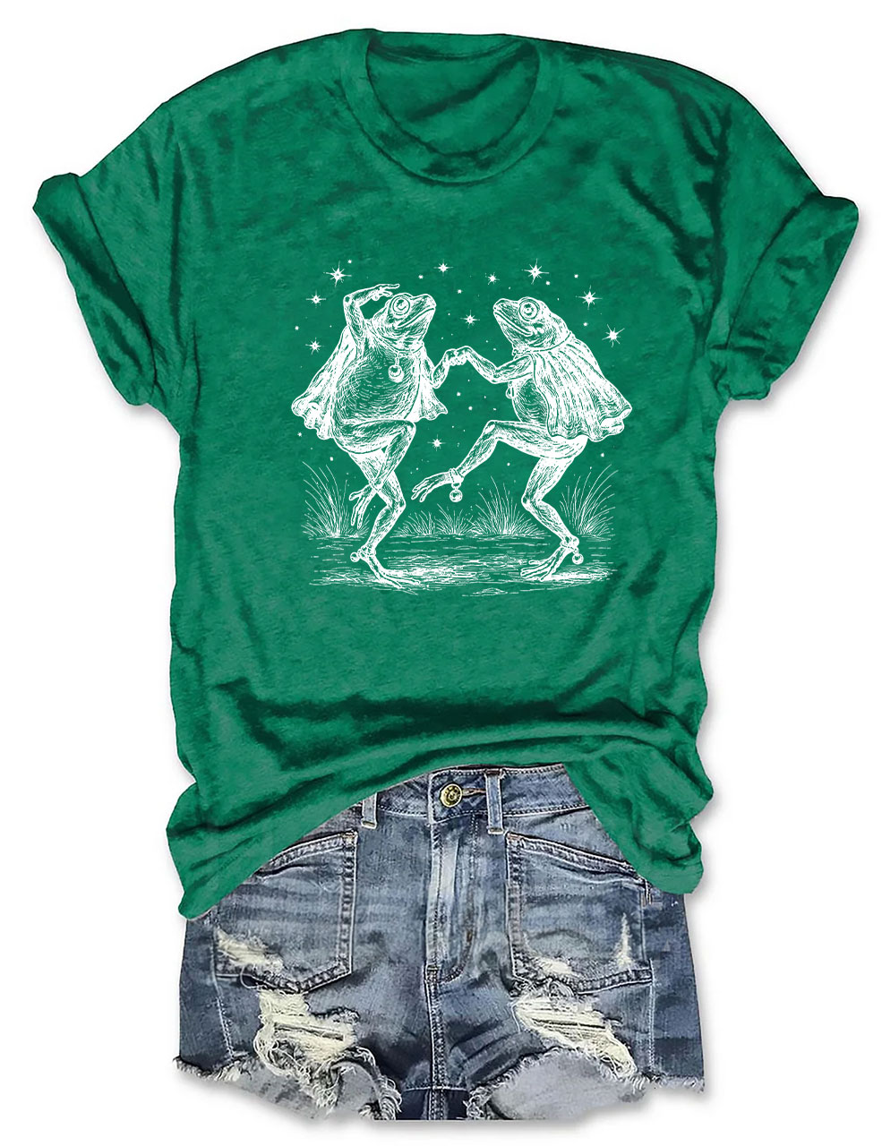 Vintage Frog Illustration Funny T-Shirt