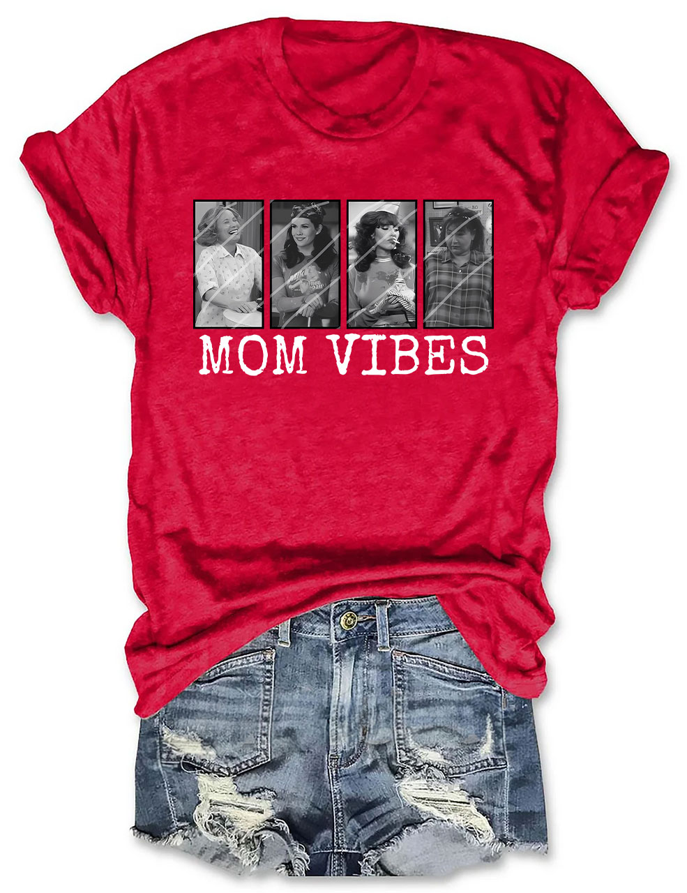 Retro 90��s Mom Vibes T-shirt