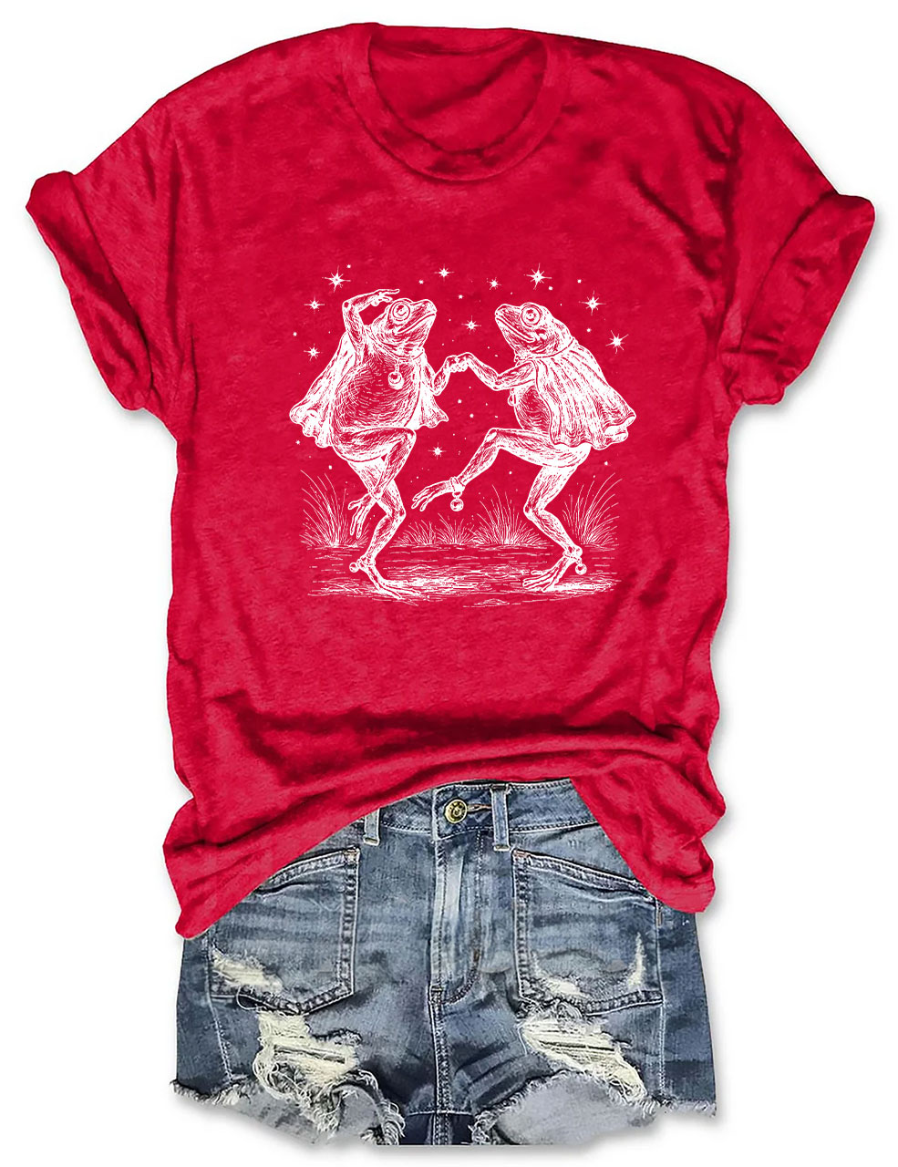 Vintage Frog Illustration Funny T-Shirt