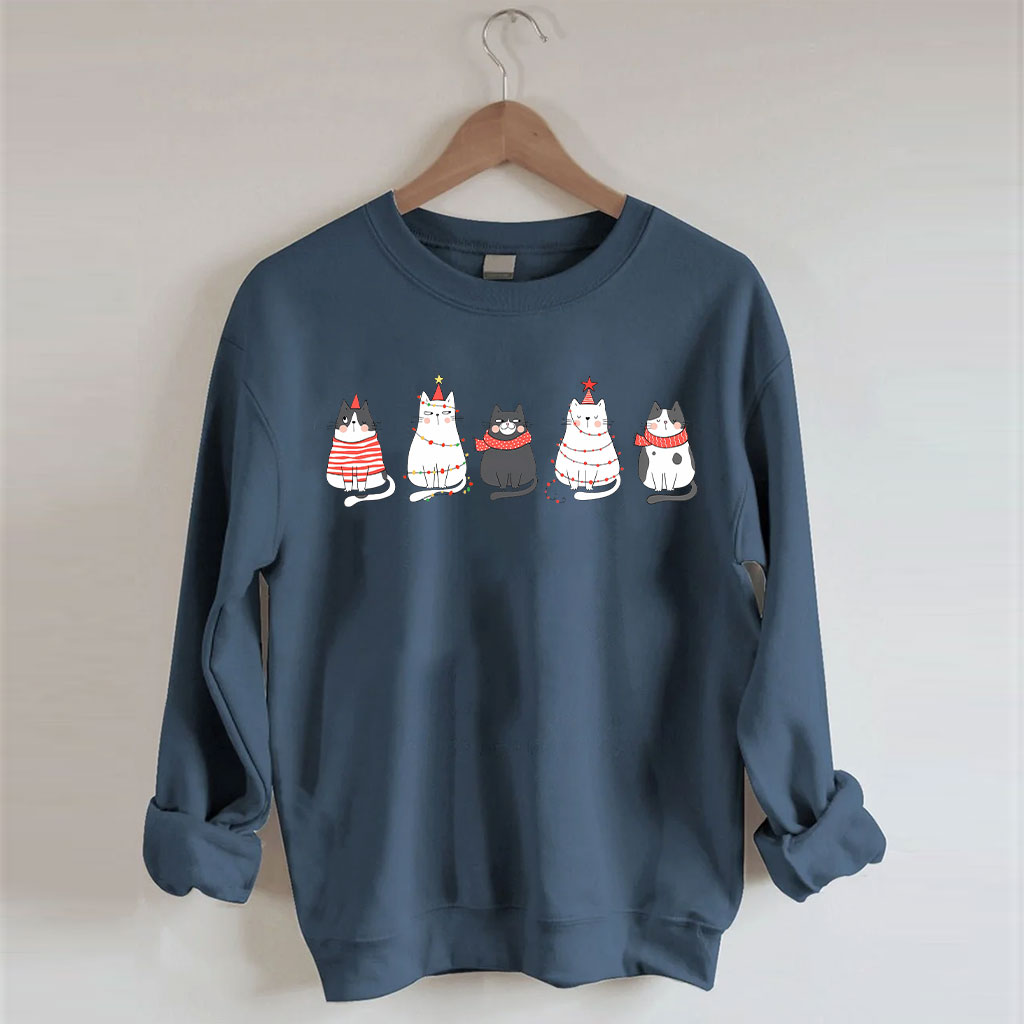 Cute Cat Christmas Sweatshirt