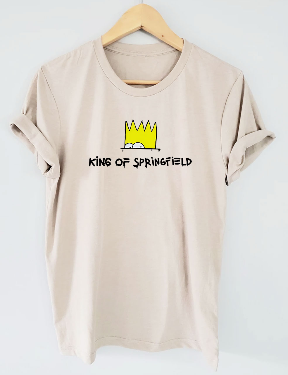 Bart Simpson King Of Springfield Funny T-Shirt