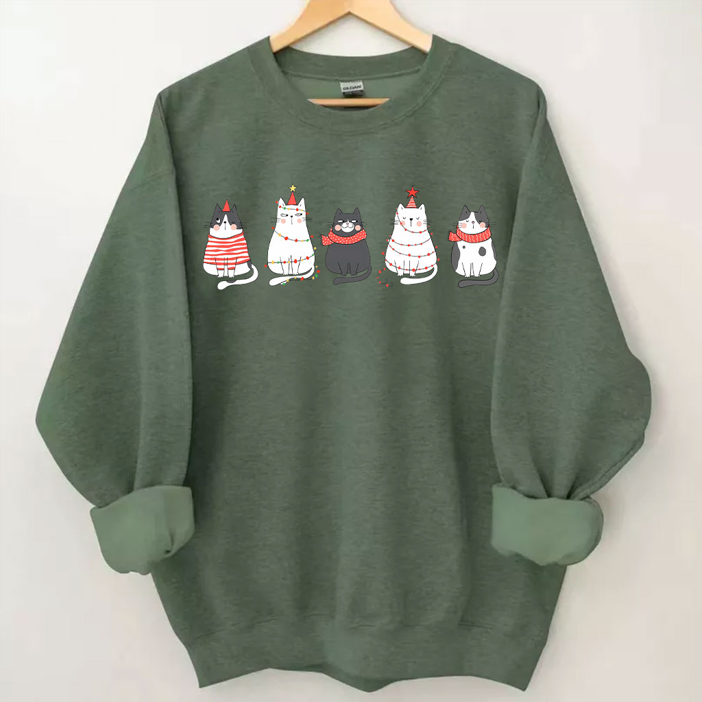 Cute Cat Christmas Sweatshirt