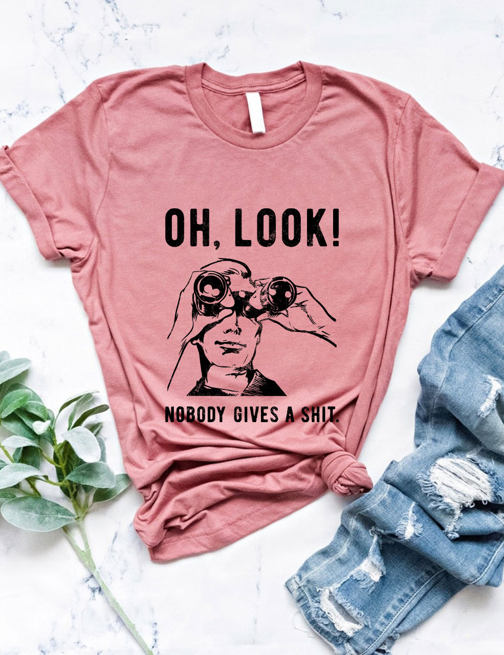 Oh, Look Nobody Gives A Shit Funny Sarcastic T-Shirt