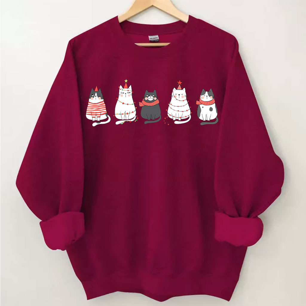 Cute Cat Christmas Sweatshirt