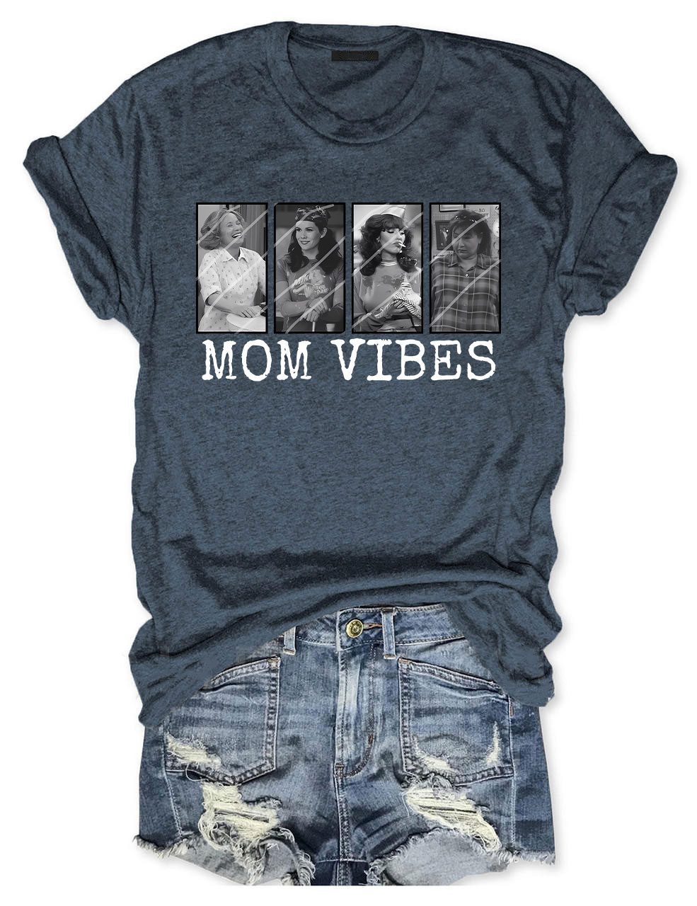 Retro 90��s Mom Vibes T-shirt