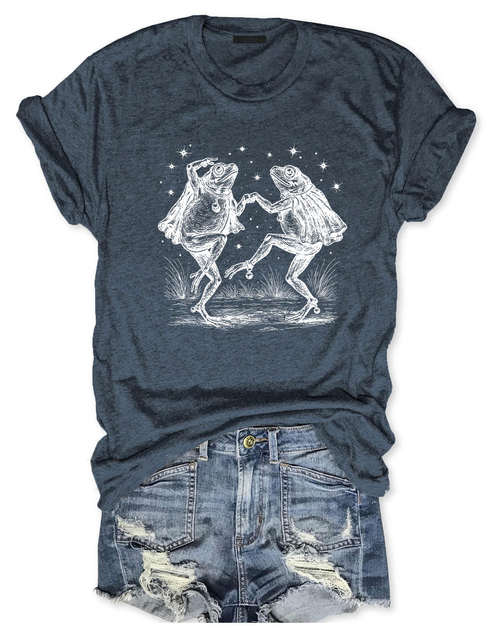 Vintage Frog Illustration Funny T-Shirt