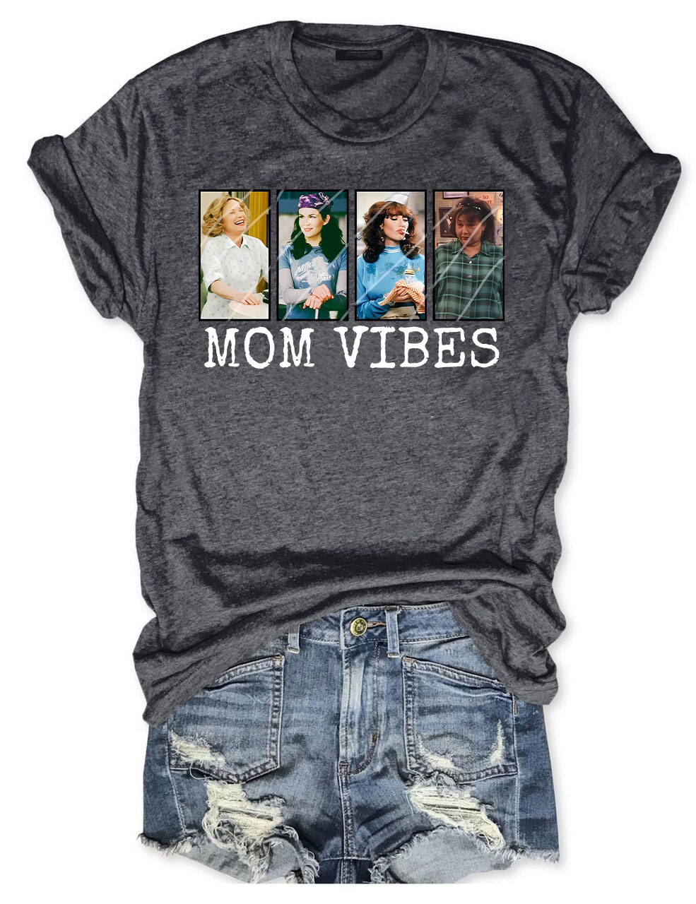 Retro 90��s Mom Vibes T-shirt
