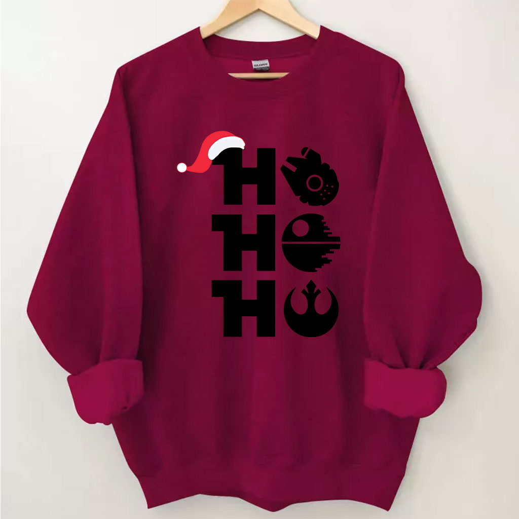 Ho Ho Ho Star Wars Christmas Funny Funny Sweatshirt