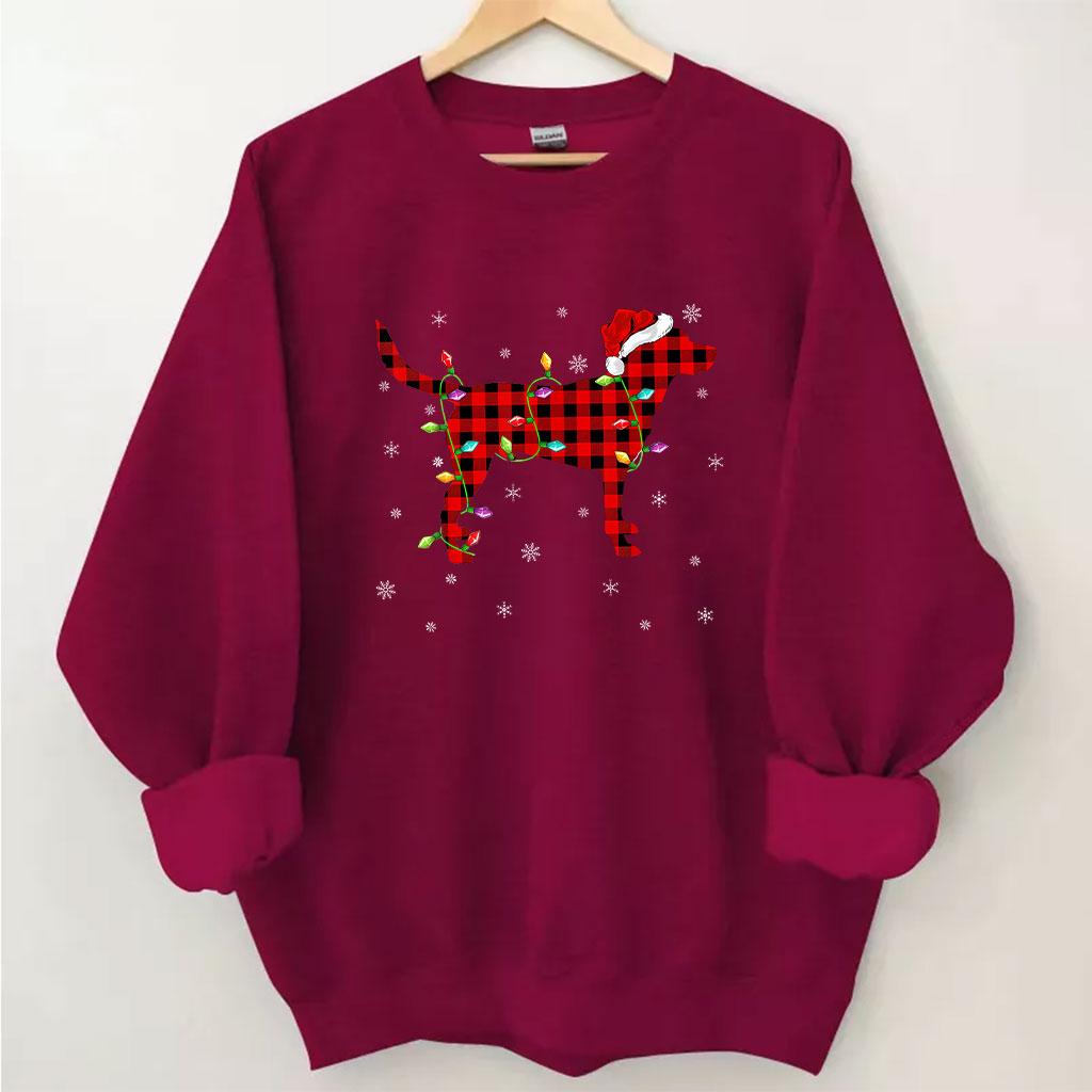 Labrador Retriever Christmas Light Sweatshirt