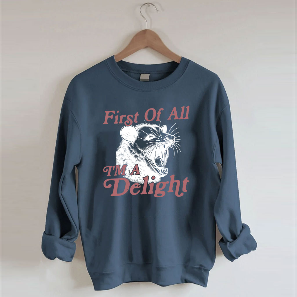 First of All, I'm a Delight Sweatshirt