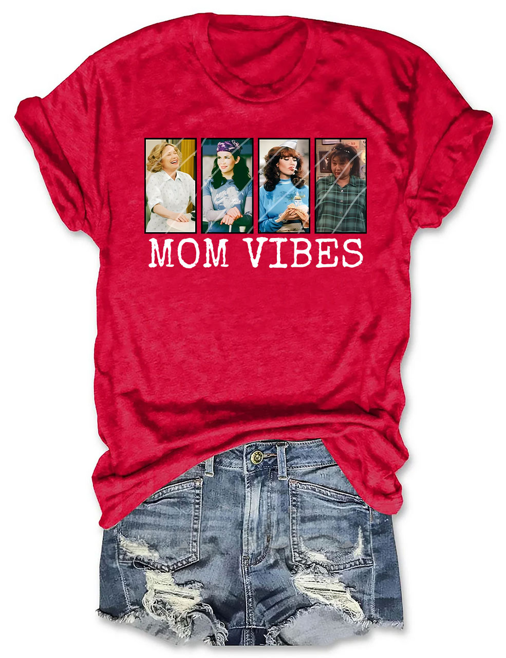 Retro 90��s Mom Vibes T-shirt