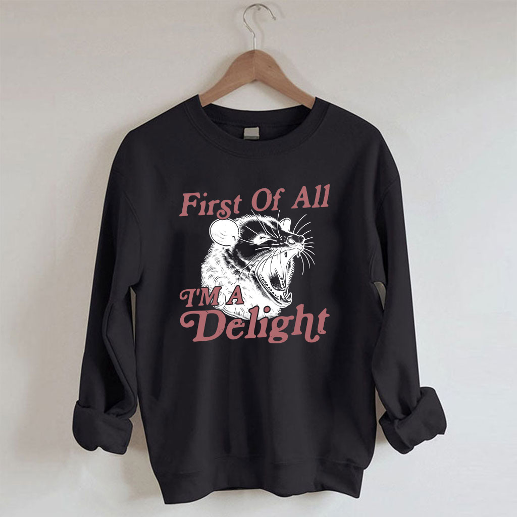 First of All, I'm a Delight Sweatshirt