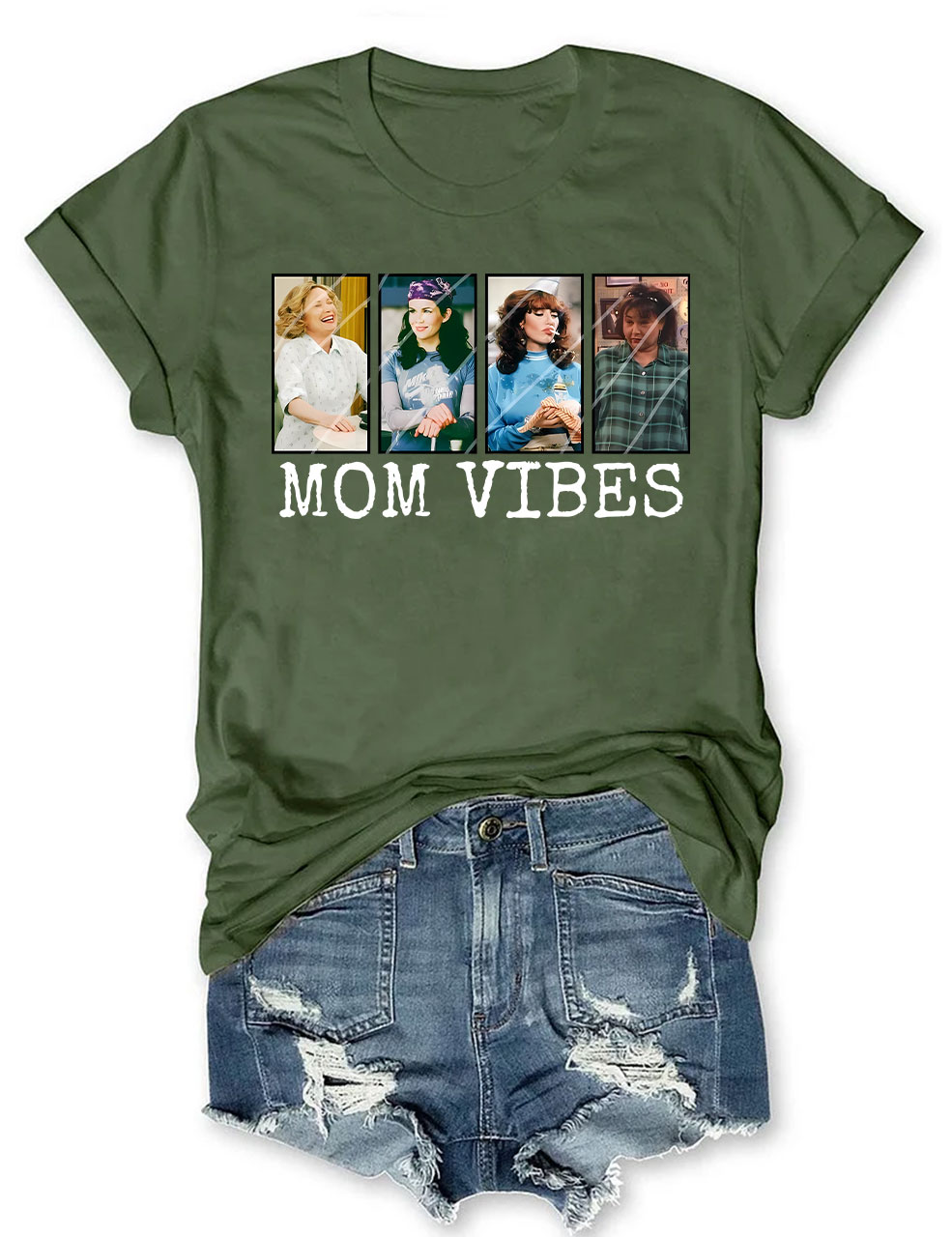 Retro 90��s Mom Vibes T-shirt