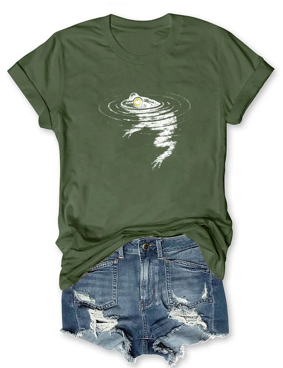 Frog Swimming Funny T-Shirt