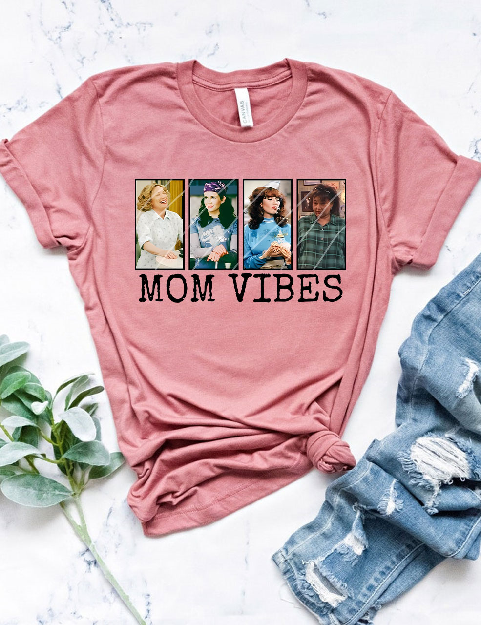 Retro 90��s Mom Vibes T-shirt