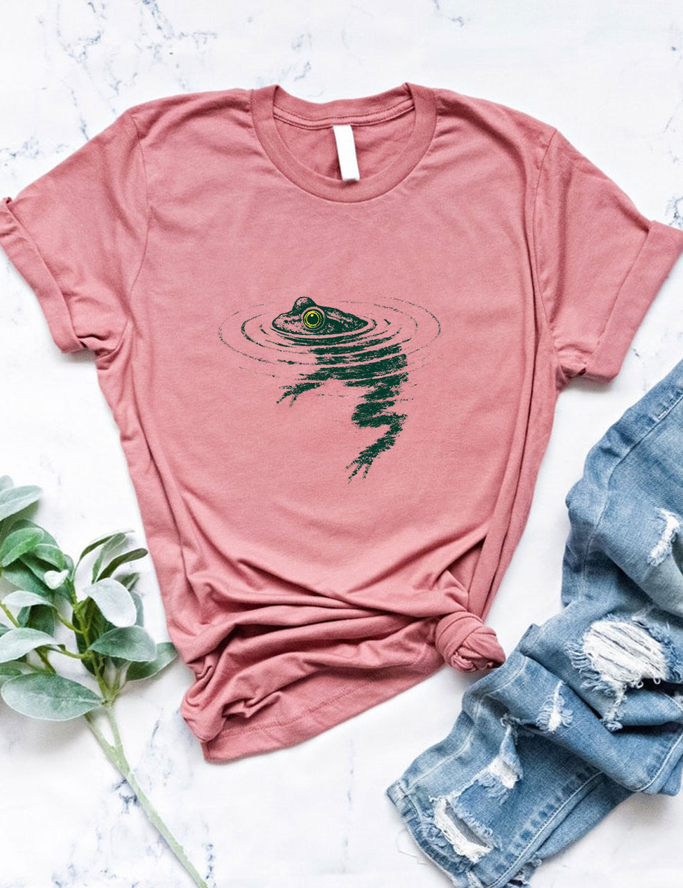 Frog Swimming Funny T-Shirt