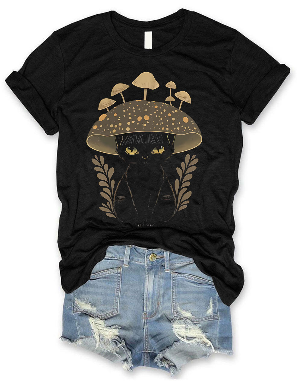 Mushroom Cat T-shirt