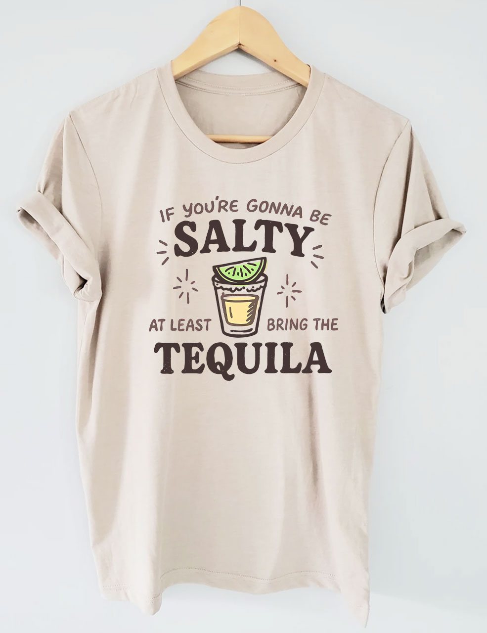 Salty Tequila Funny T-Shirt