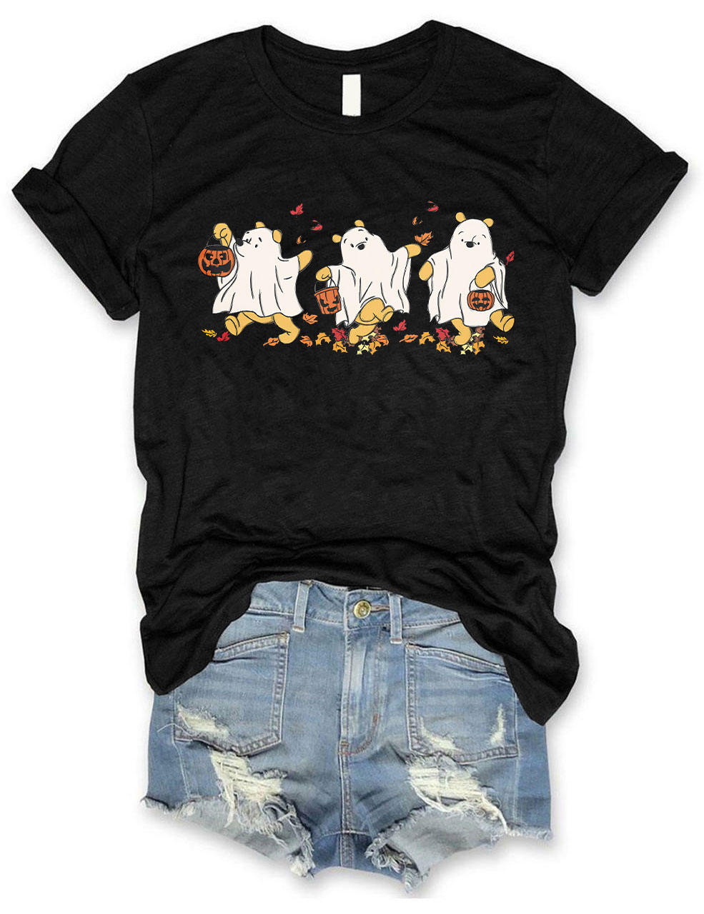 Retro Pooh Ghost Halloween T-shirt