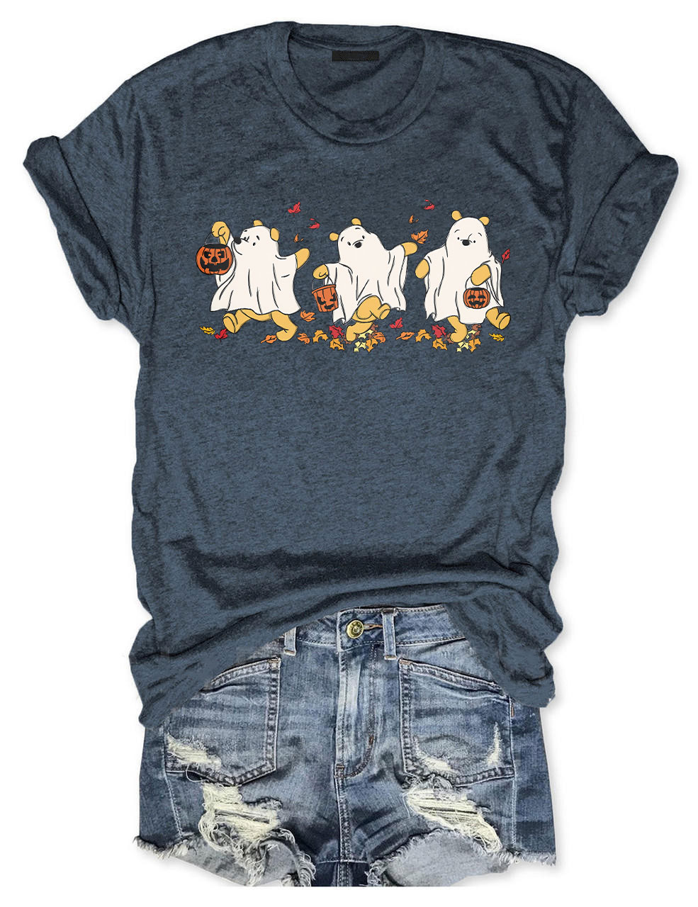 Retro Pooh Ghost Halloween T-shirt