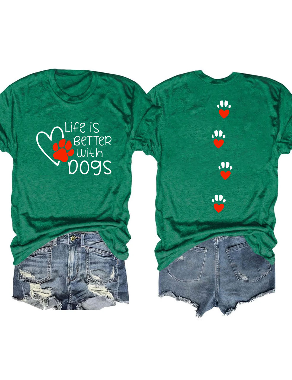 Life Is Better With My Dogs T-shirt