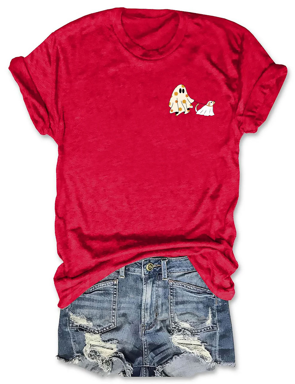 Сute Ghost Dog Halloween T-shirt