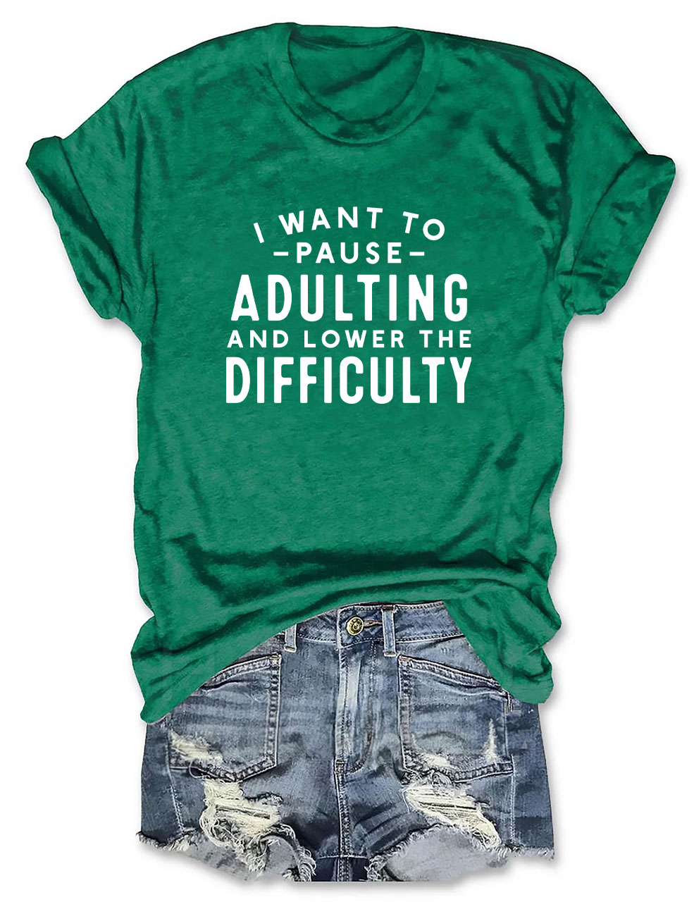 I Want To Pause Adulting Funny T-shirt