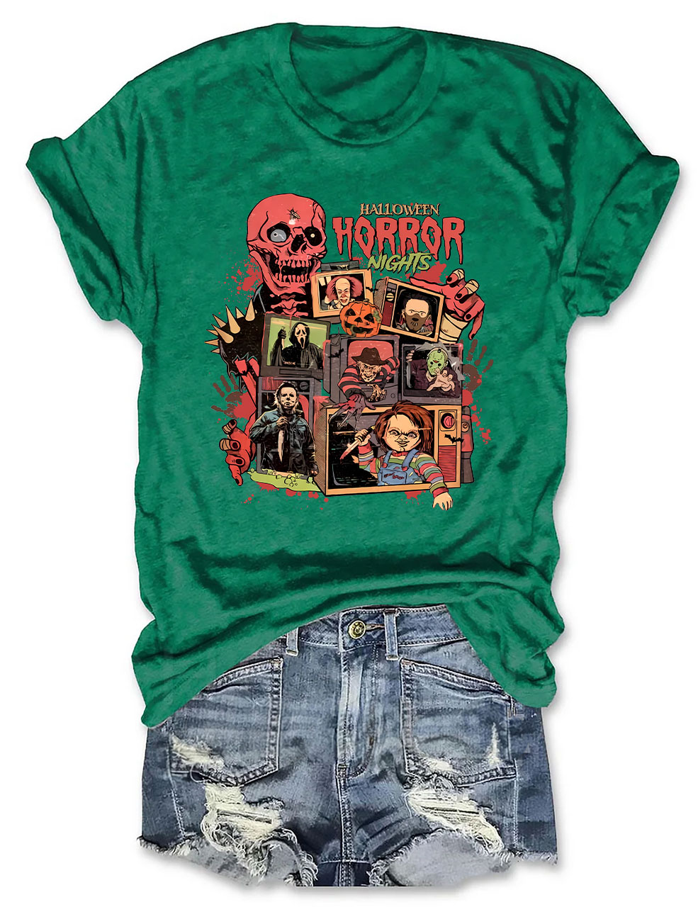 Halloween Horror Nights Spooky Movie Party Funny T-shirt