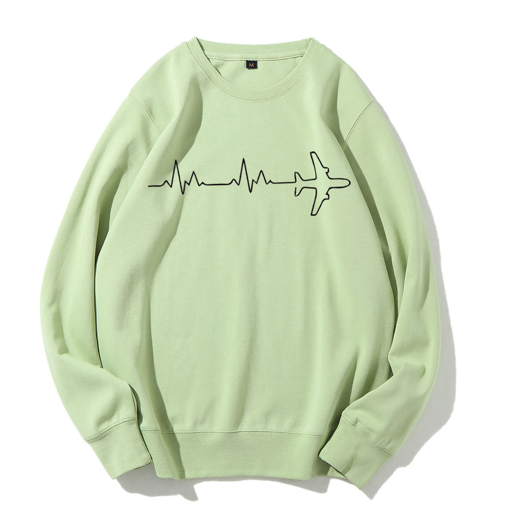 Airplane Pilot Heartbeat Sweatshirt