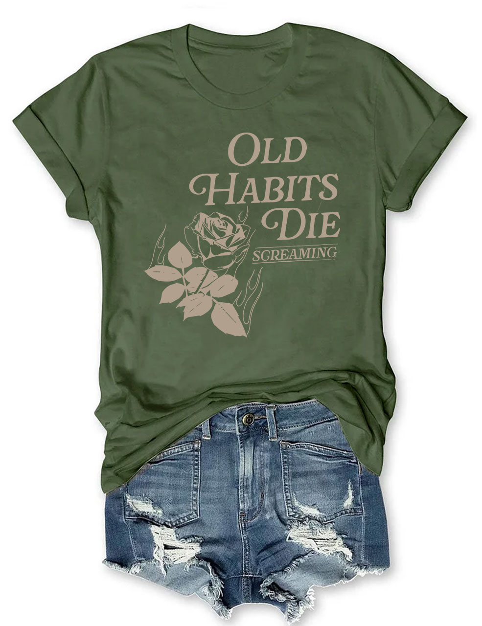 Old Habits Die Screaming T-shirt