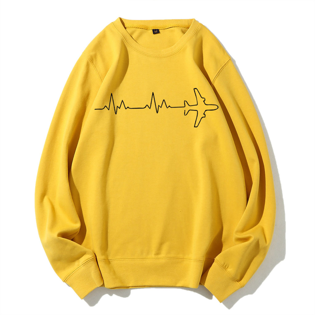 Airplane Pilot Heartbeat Sweatshirt