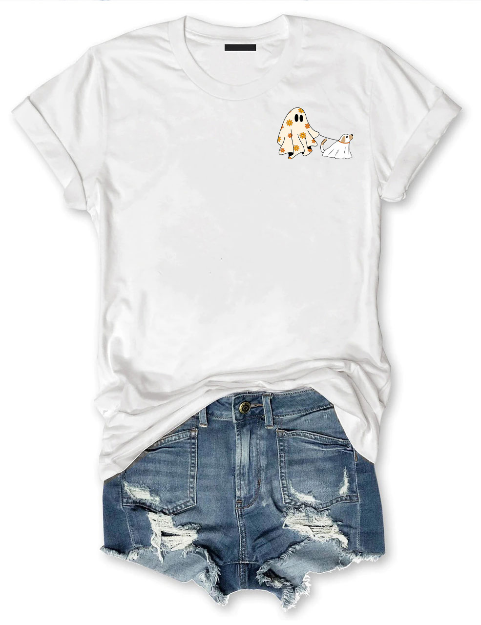 Сute Ghost Dog Halloween T-shirt