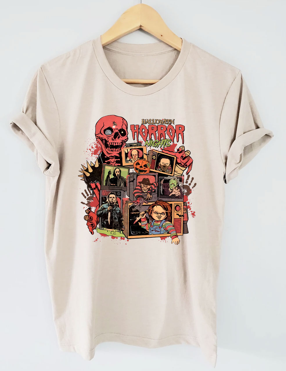 Halloween Horror Nights Spooky Movie Party Funny T-shirt