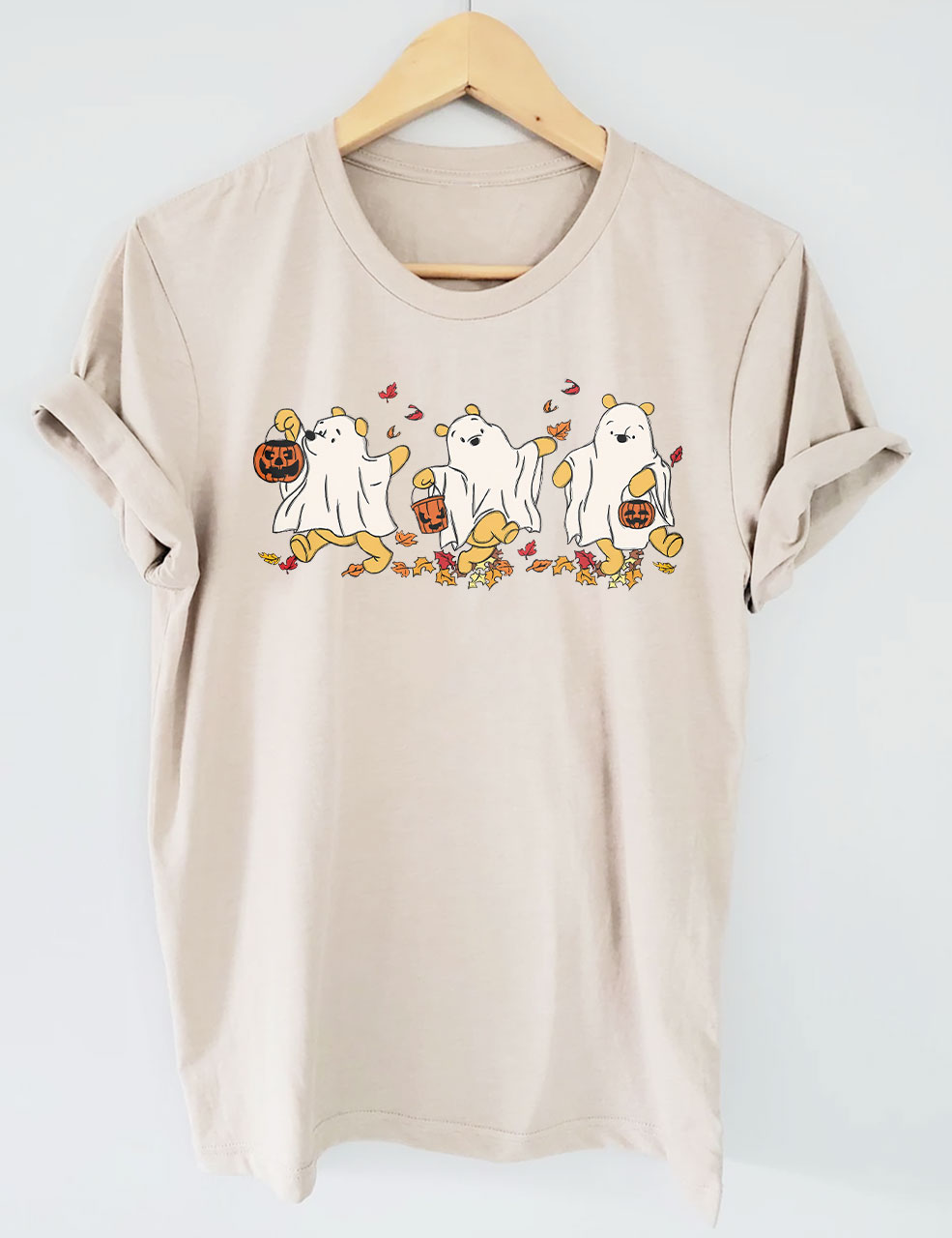 Retro Pooh Ghost Halloween T-shirt