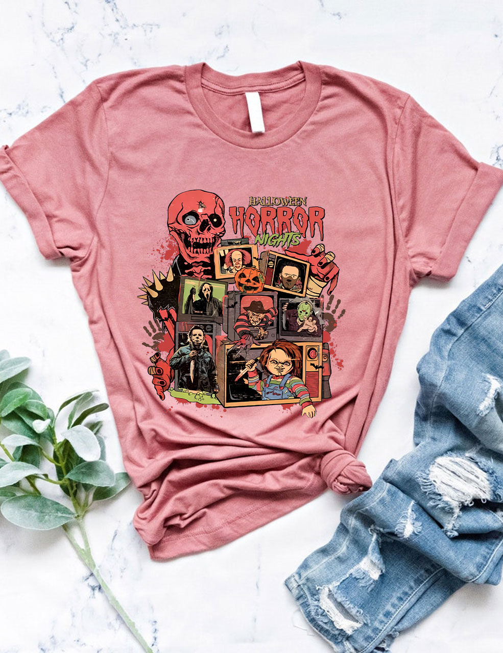 Halloween Horror Nights Spooky Movie Party Funny T-shirt
