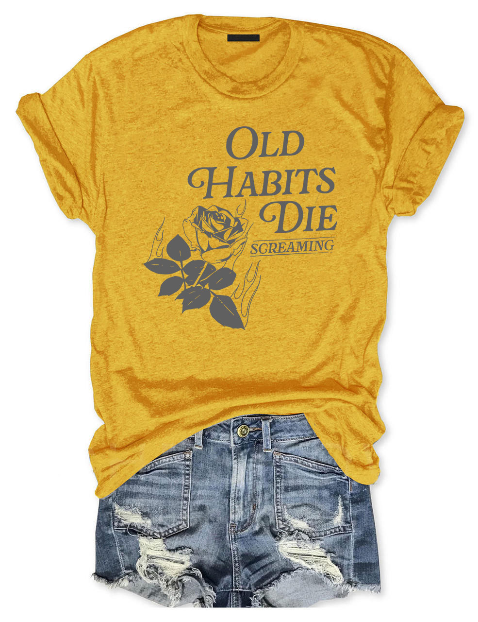 Old Habits Die Screaming T-shirt