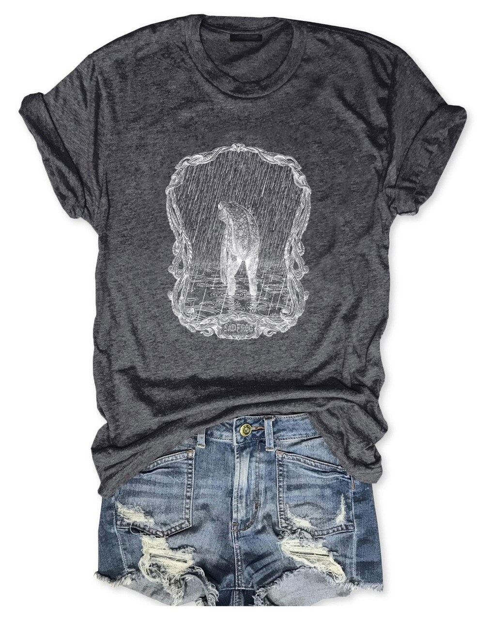 Sad Frog Funny T-Shirt