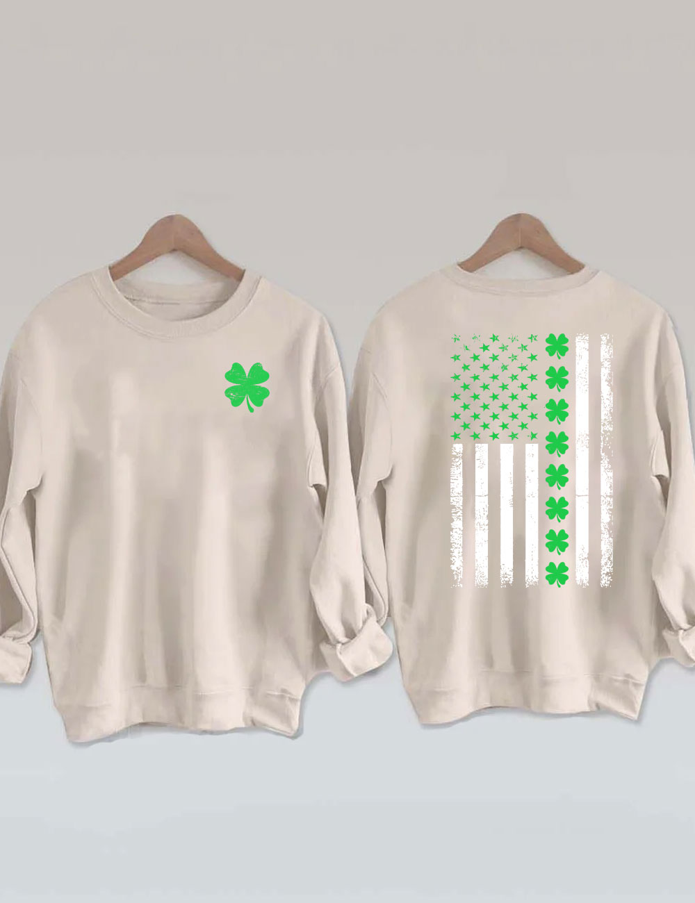 St. Patrick's Day American Flag Sweatshirt