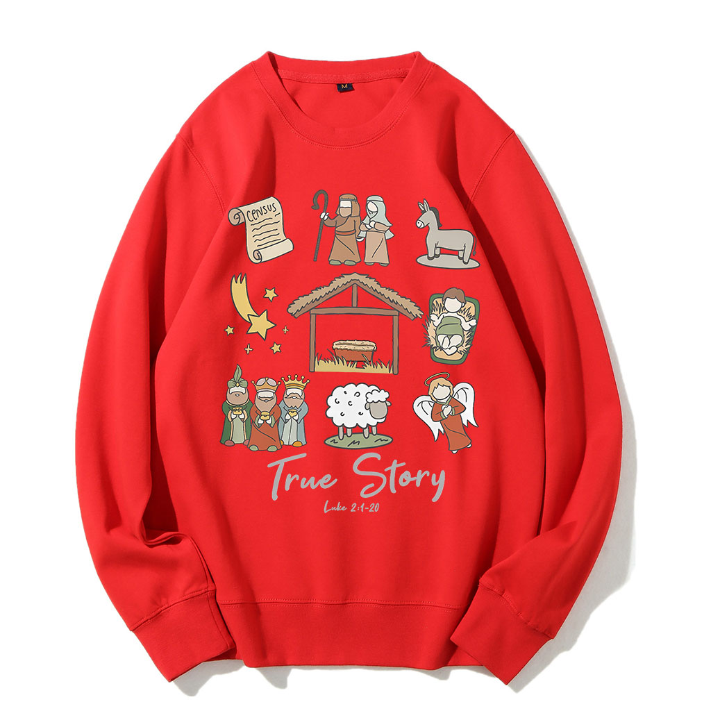 True Story Nativity Christmas Comfort Colors Sweatshirt