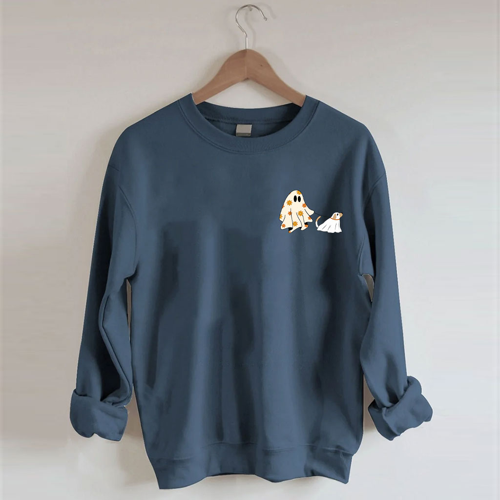 Сute Ghost Dog Halloween Sweatshirt