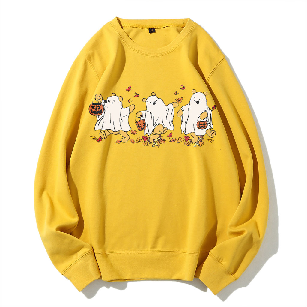 Retro Pooh Ghost Halloween Sweatshirt