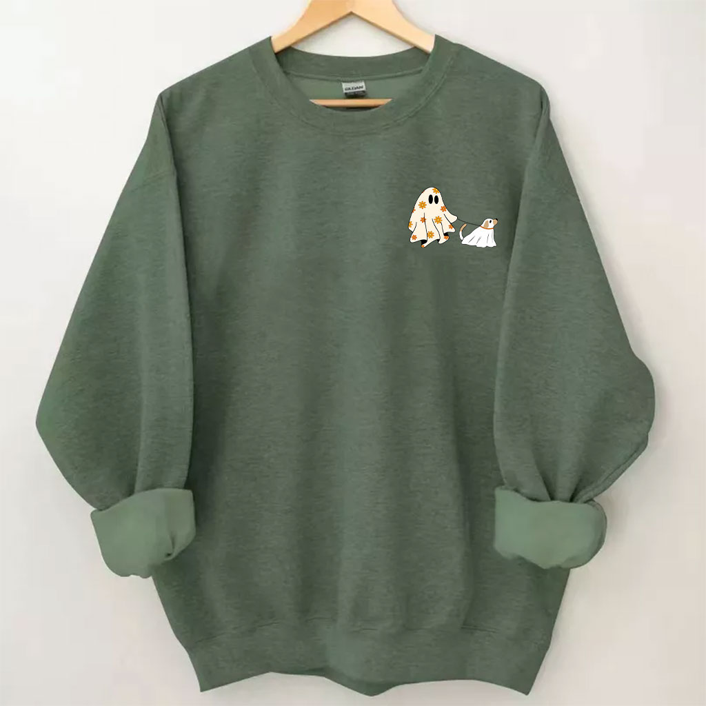 Сute Ghost Dog Halloween Sweatshirt