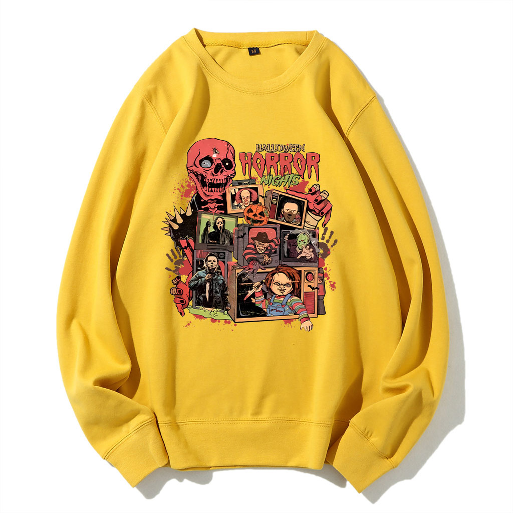Halloween Horror Nights Spooky Movie Party Funny Sweatshirt