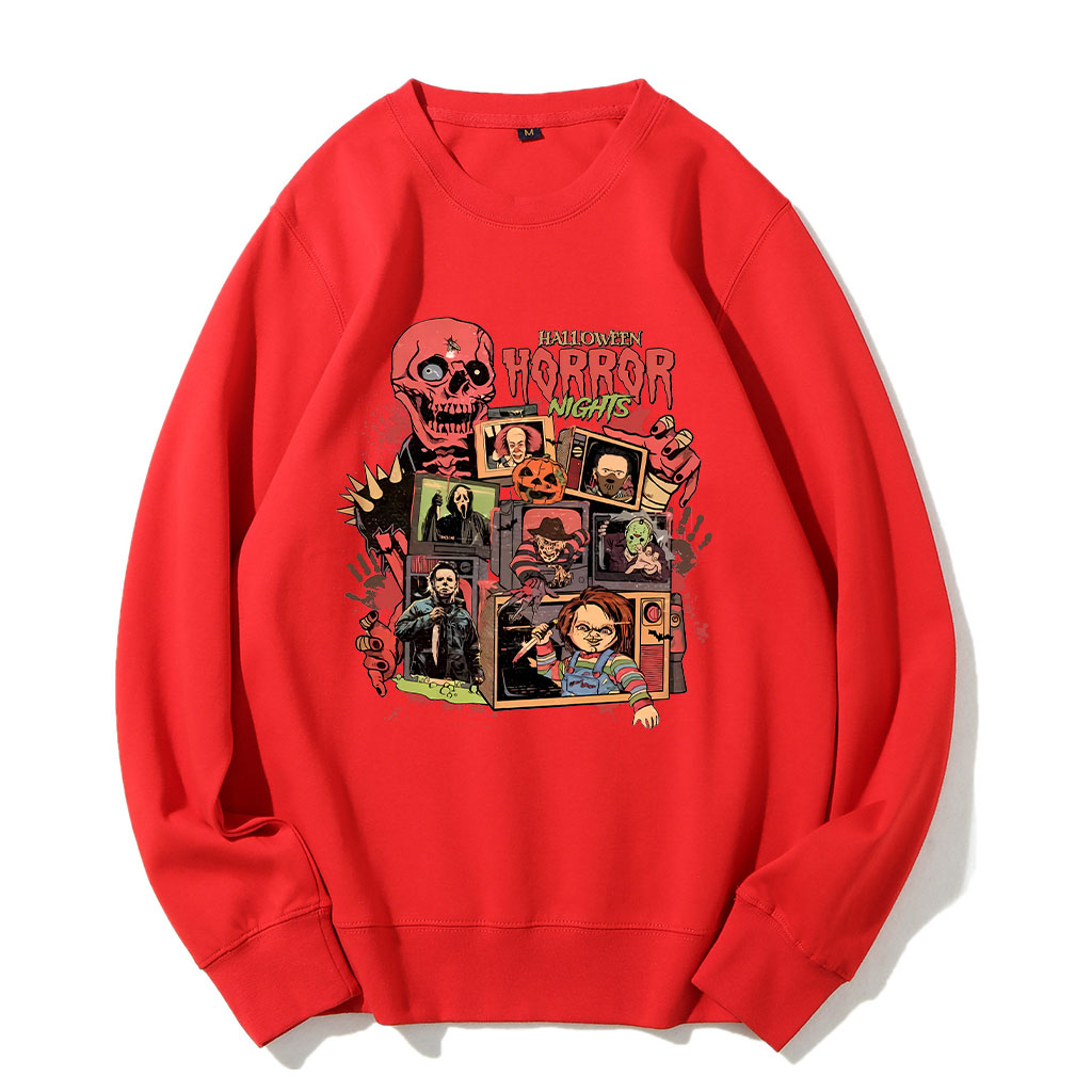 Halloween Horror Nights Spooky Movie Party Funny Sweatshirt